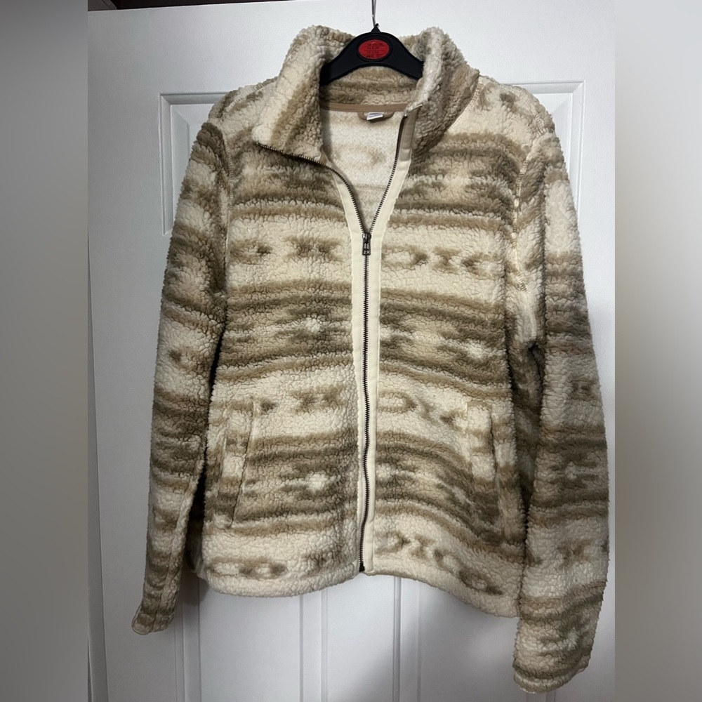 sherpa zip up jacket